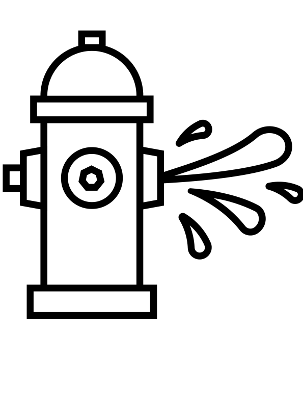 Fire Hydrant Coloring Page
